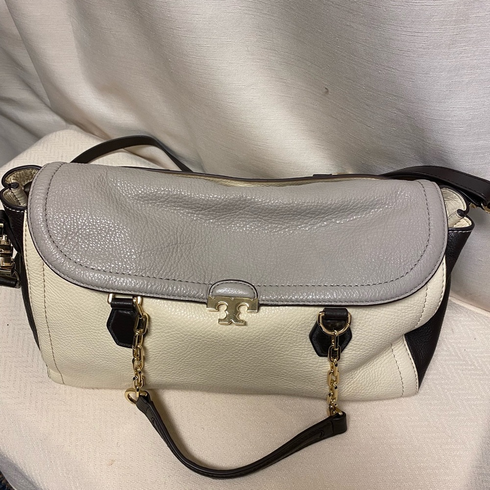 Tory Burch Tri colored leather handbag